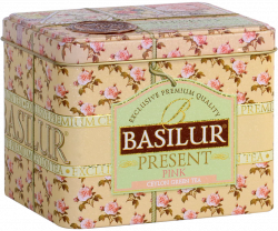 "Present" - Metal Tea Caddy - Loose Tea- Pink - 100g